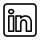 linkedin logo in black and white