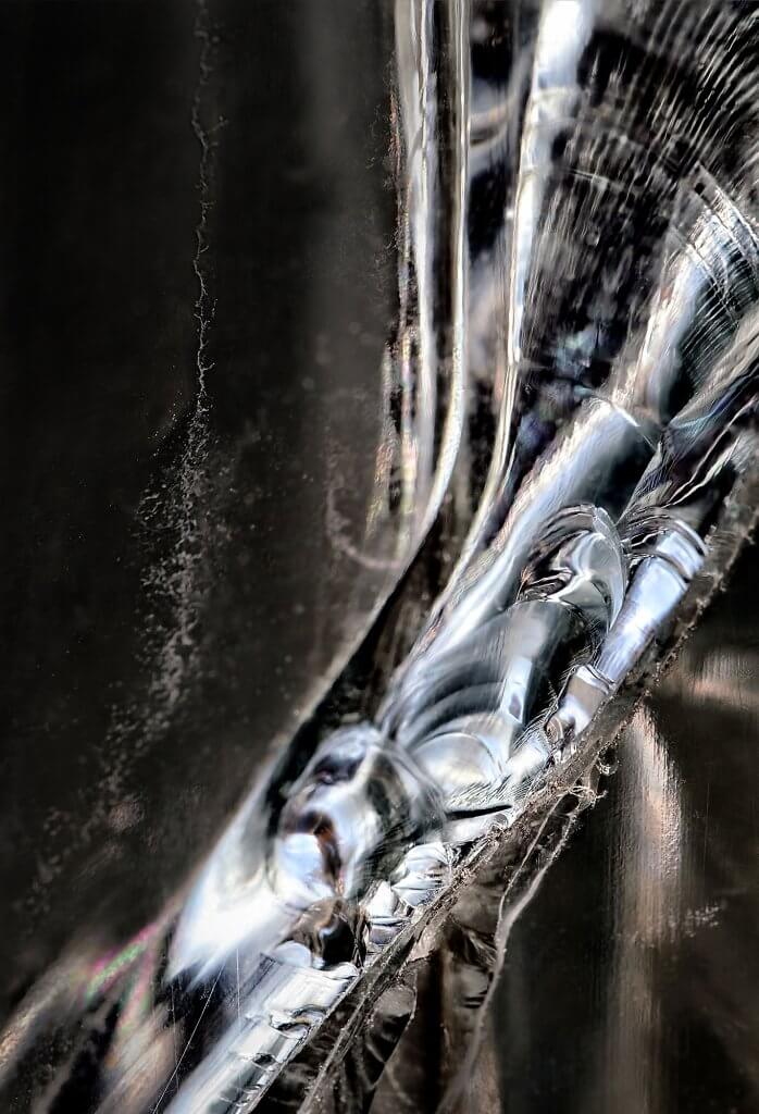"Sorrow" - Abstract glass photography by Anett Alexandra Bulano, depicting a journey through melancholy and hope.