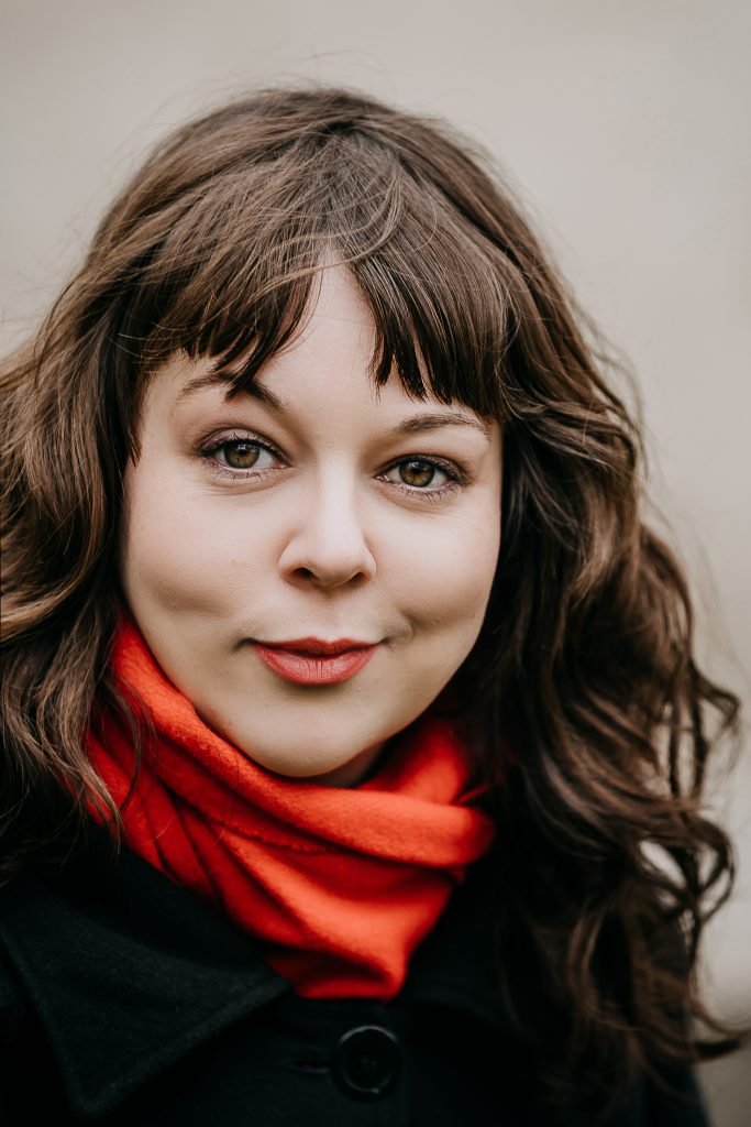 About Anett Alexandra Bulano portrait photography by Anna Försterling in color. Image for Publications and Mentions.